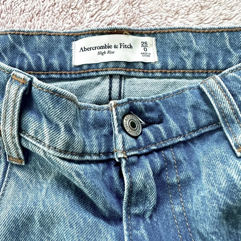 Abercrombie Pleated Denim Mini Skirt Sz 25
